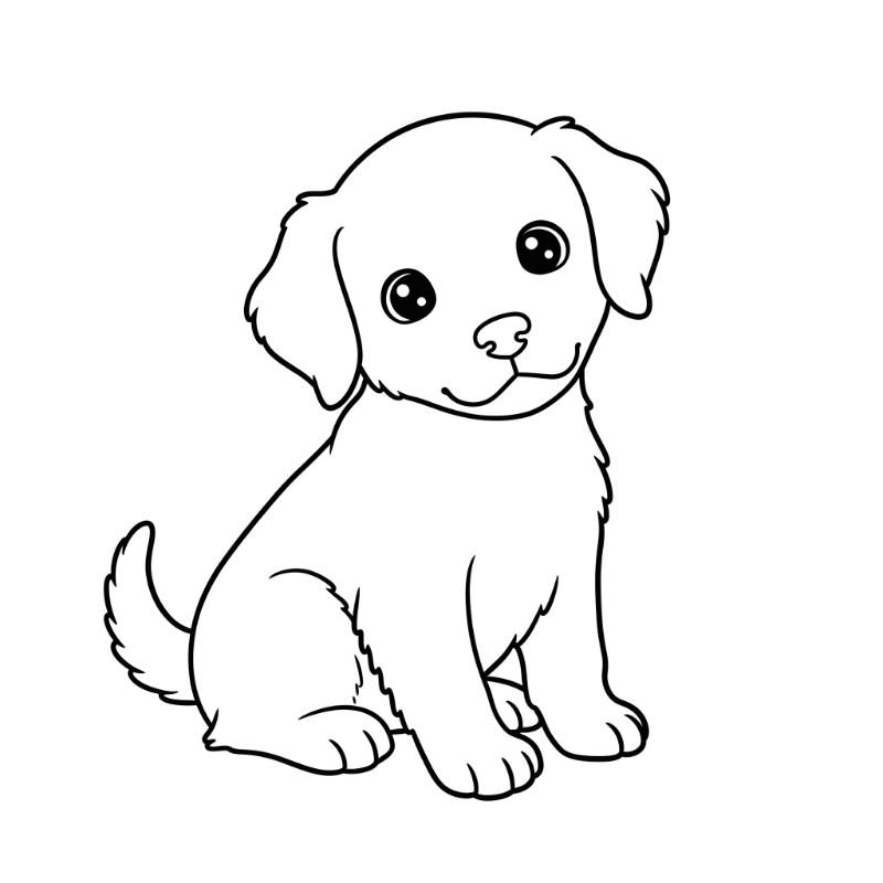 Dog Colouring Sheet