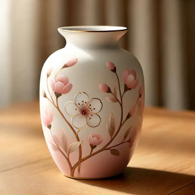 Cherry Blossom Room Decor Vase