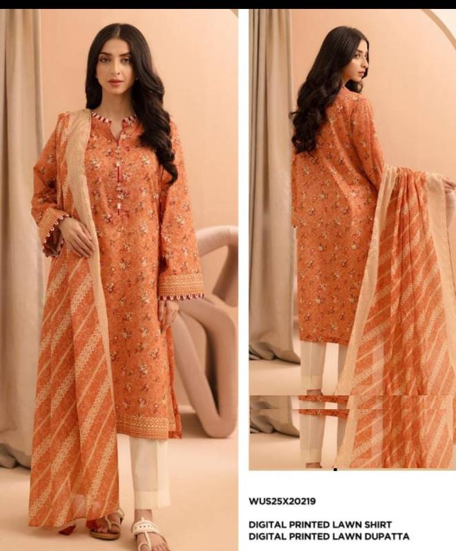 ZELLBURY 2 Piece Lawn Shirt & Dupata