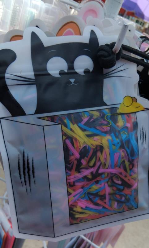 Paq Ligas Plastico Gato