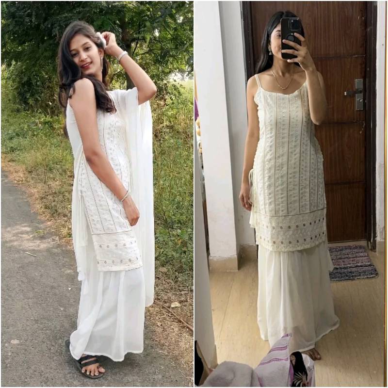 Partywear Kurti & Dupatta and Bottomwear Set, 15