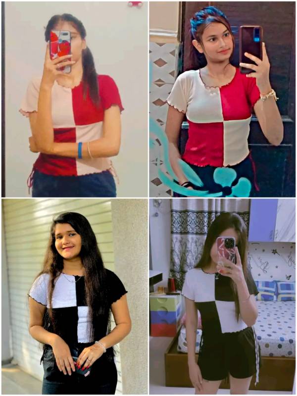 Trendy Patchwork Crop Tops & Tunics for Women, 7