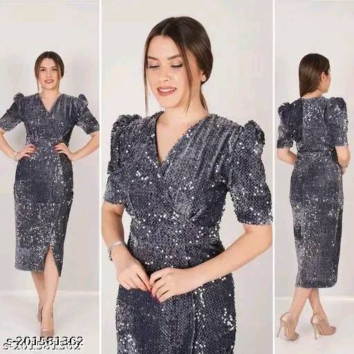 Partywear Sleeveless Gown for Women, 13