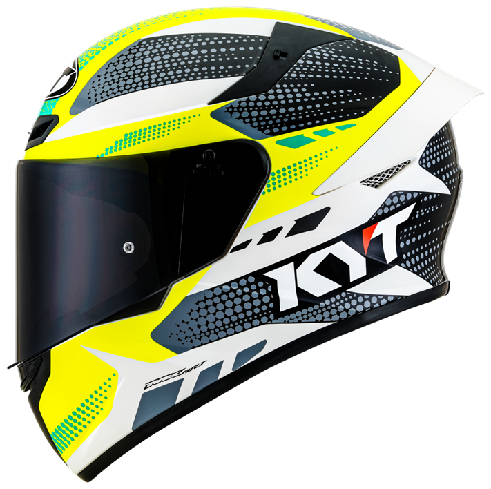 KYT TT Cource  Yellow  Gray