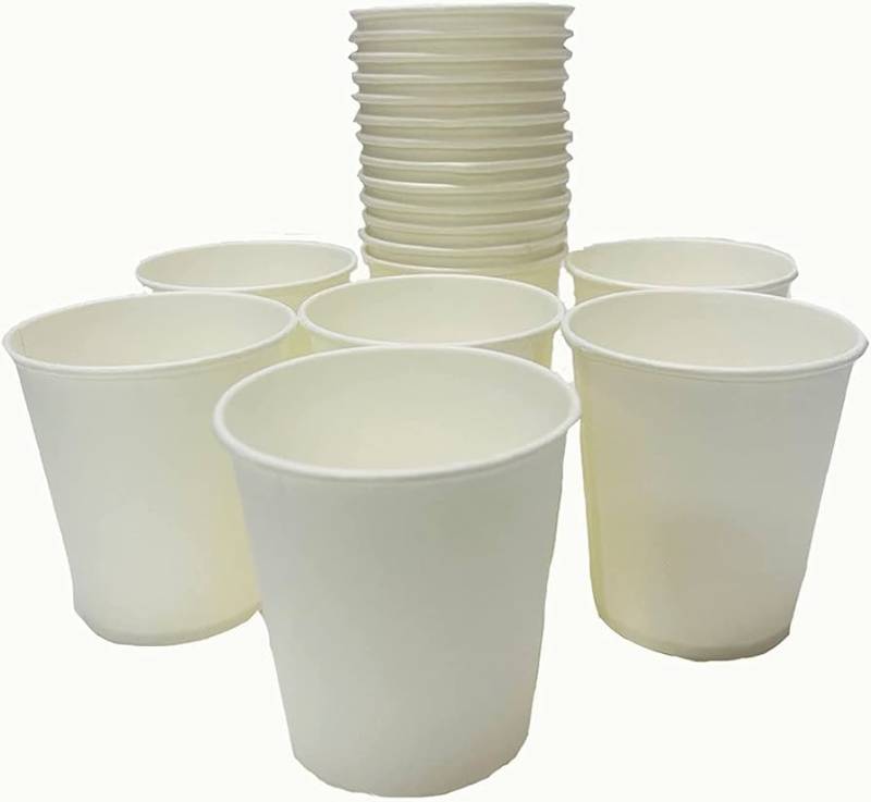 Chromexpress 150 ml Paper Cups White Unprinted (100)