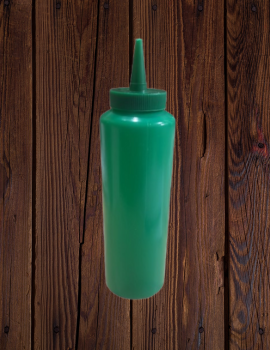 Green Squeeze Bottle (12 OZ/ 350 ml for Ketchup Condiment Squeeze Bottles, Empty Squirt Bottle Wide Neck For Ketchup, Mustard, Syrup, Sauces, Dressing, Oil
