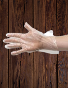 Transparent Unisex Plastic Hand Gloves, Pack of 100