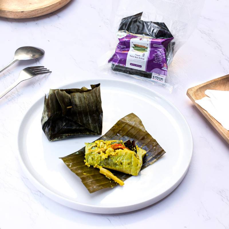 Pepes telur ikan kakap