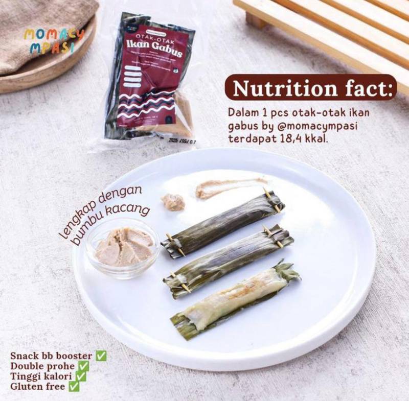 Otak-otak ikan gabus incl saos kacang homade
