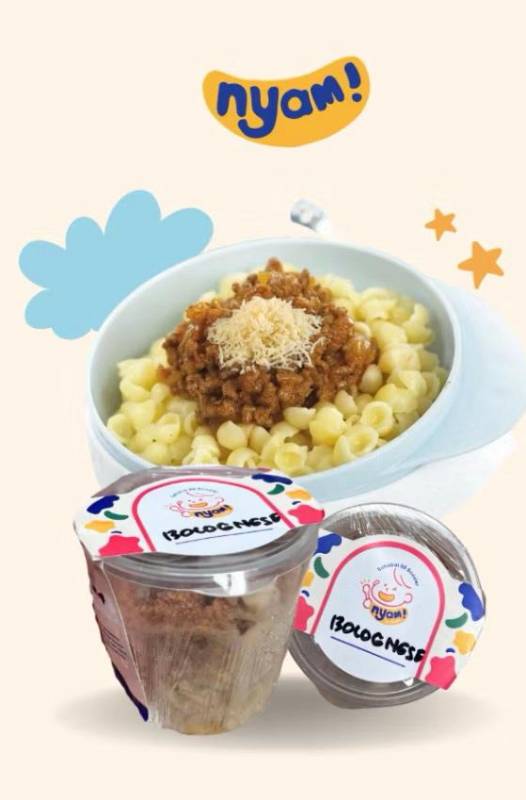 Macarony Beef Bolognese with Keju Cube