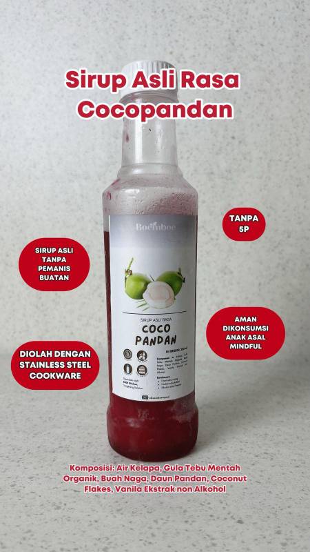 Healthy sirup coco pandan (usia 2 tahun-lansia)
