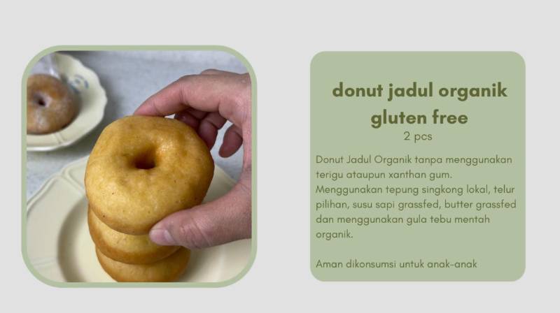 Donat Jadul organik gluten free