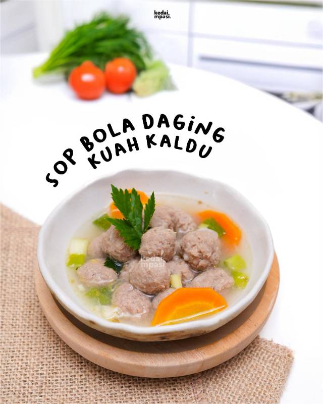 Sop bola daging grassfed kuah kaldu