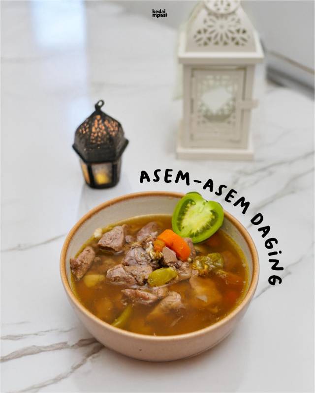 Reguler size asem-asem daging sapi grassfed