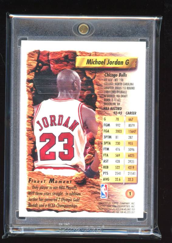 1993-94 Topps Finest Michael Jordan #1