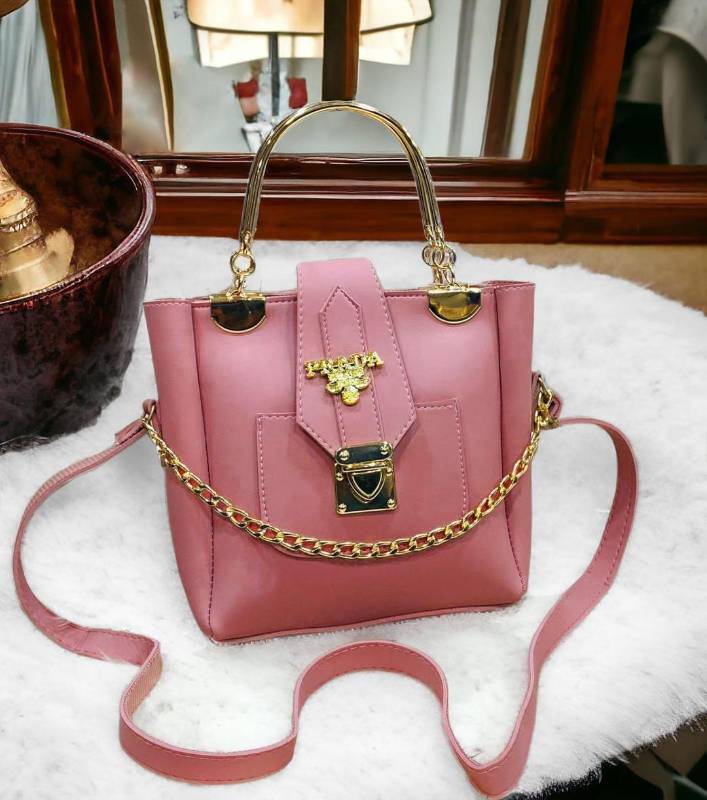 women Rexine qplain shoulder Bags
