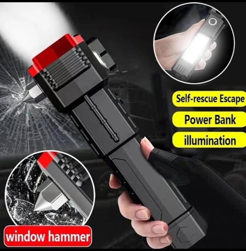 Rechargeable LED Torch🔦 with power Bank