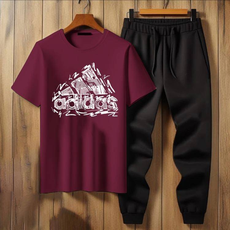 men's printed polyester track suit 2pec set for ultimate comfort 22