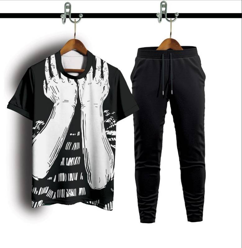 Man interlock printed track esuit for man