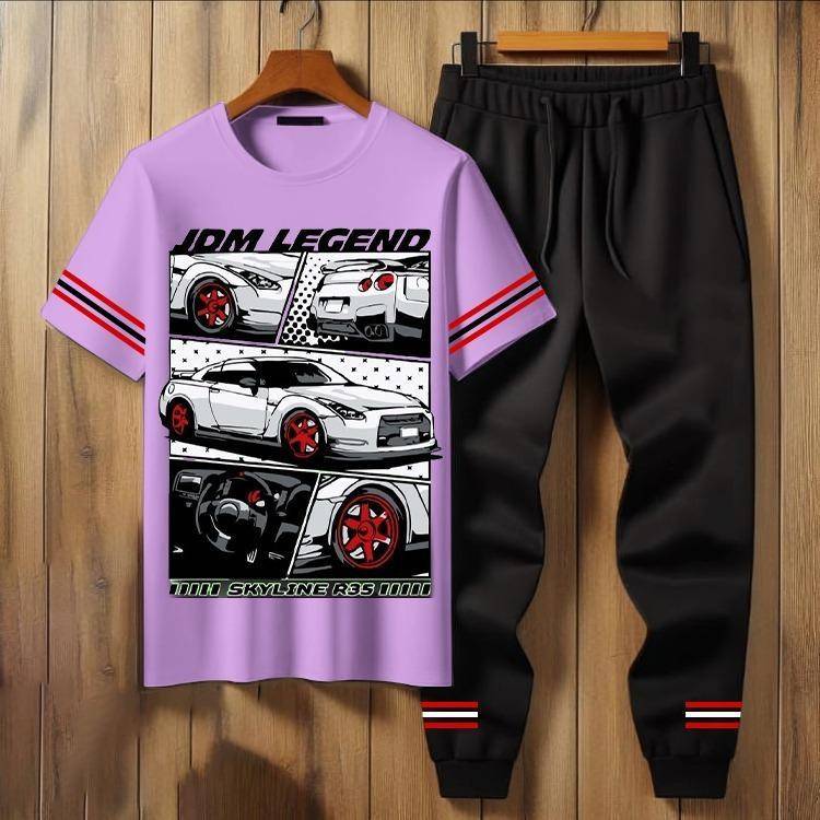 2pcs man jersey 3 printed track suit