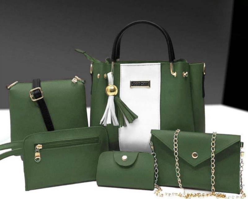 women's stylist PU Leather handbags set 5pcs