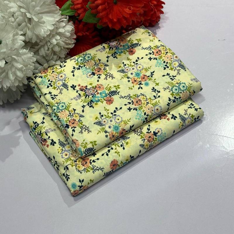 2pcs women unstitched suit code7