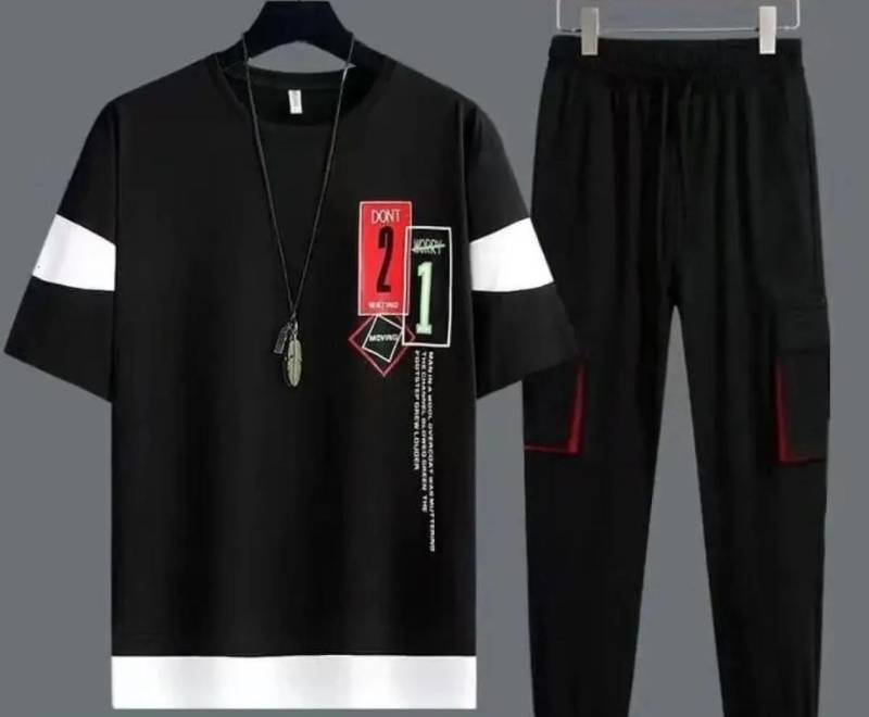 2pcs man micro graphic sublimation track suit