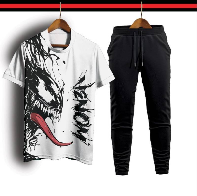 Man interlock printed track qsuit for man will