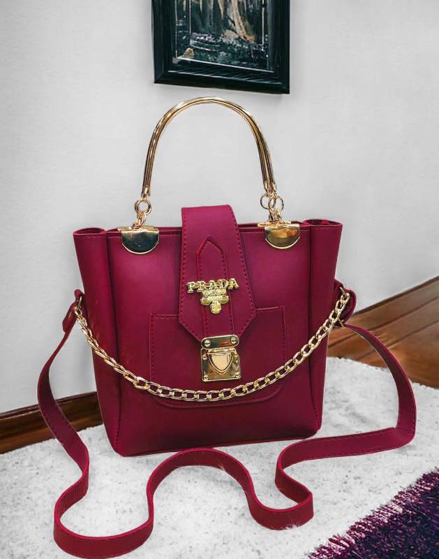 women Rexine eplain shoulder Bags