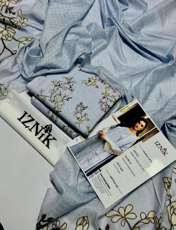 women 3pcs Unstitched Digital printed suit