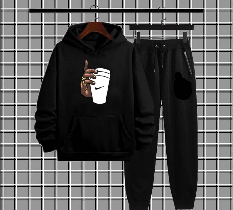 Man track graphic sublimation hoodie track suit