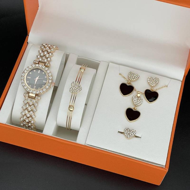 New TikTok Popular Women's Watch Fashion Personality Simple Watch Butterfly Digital Belt Watch suit
code 7