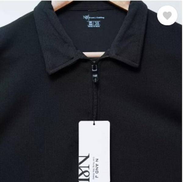 man cotton plain polo3 Tshirts 1pcs round neck