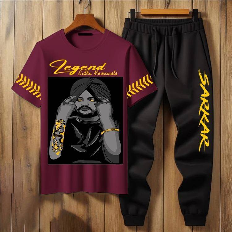 men's printed polyester track suit 2pec set for ultimate comfort 17