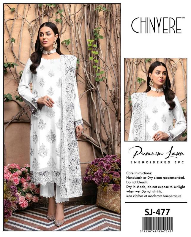 3 Pcs Women's Unstitched Embroidered Suit
code5