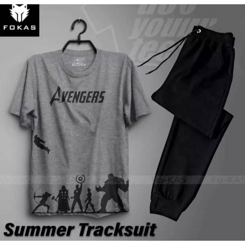 2pcs Man cotton printed Track suit code2