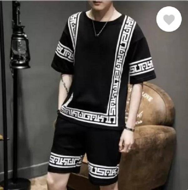 Men printed DRI fit Tshirts &shorts track suit
