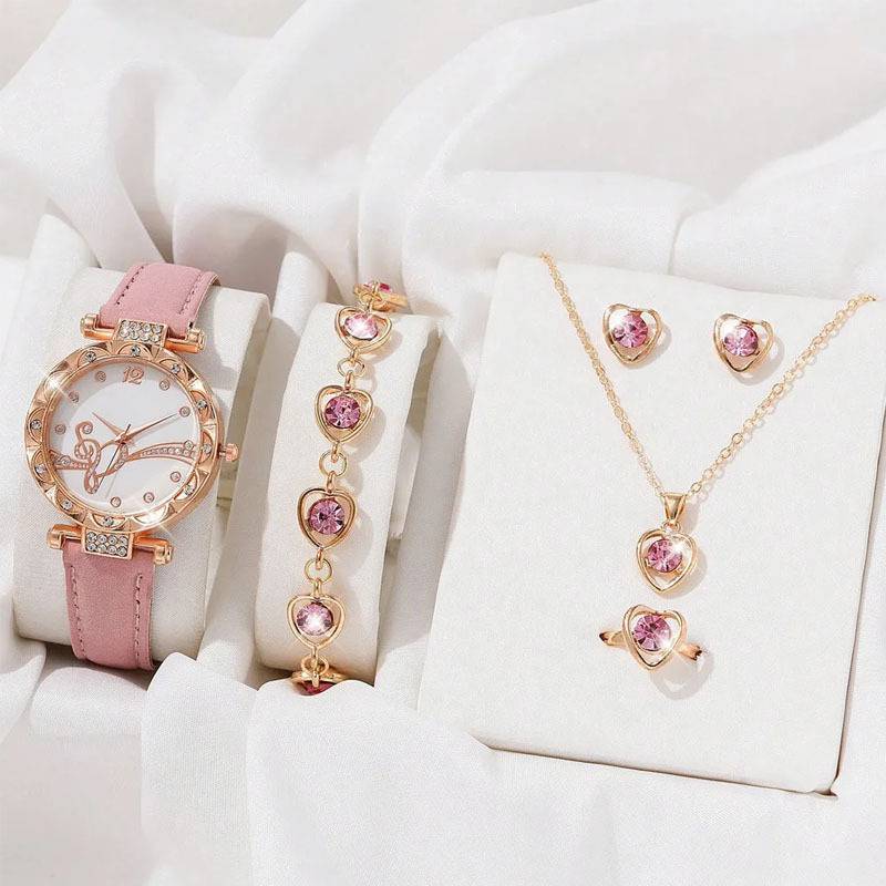 New TikTok Popular Women's Watch Fashion Personality Simple Watch Butterfly Digital Belt Watch suit
 code 2