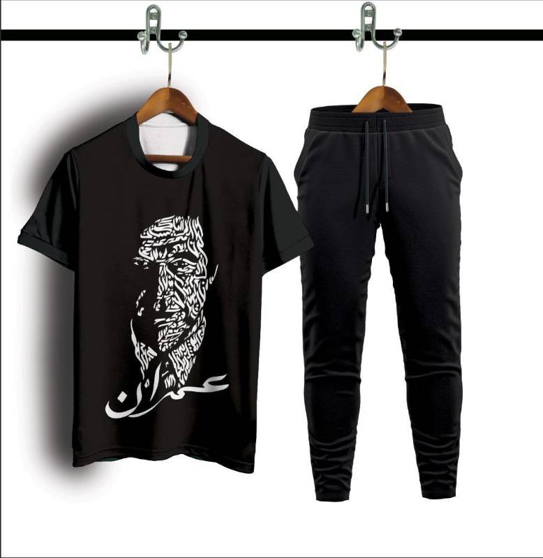 Man interlock printed track wsuit for man
