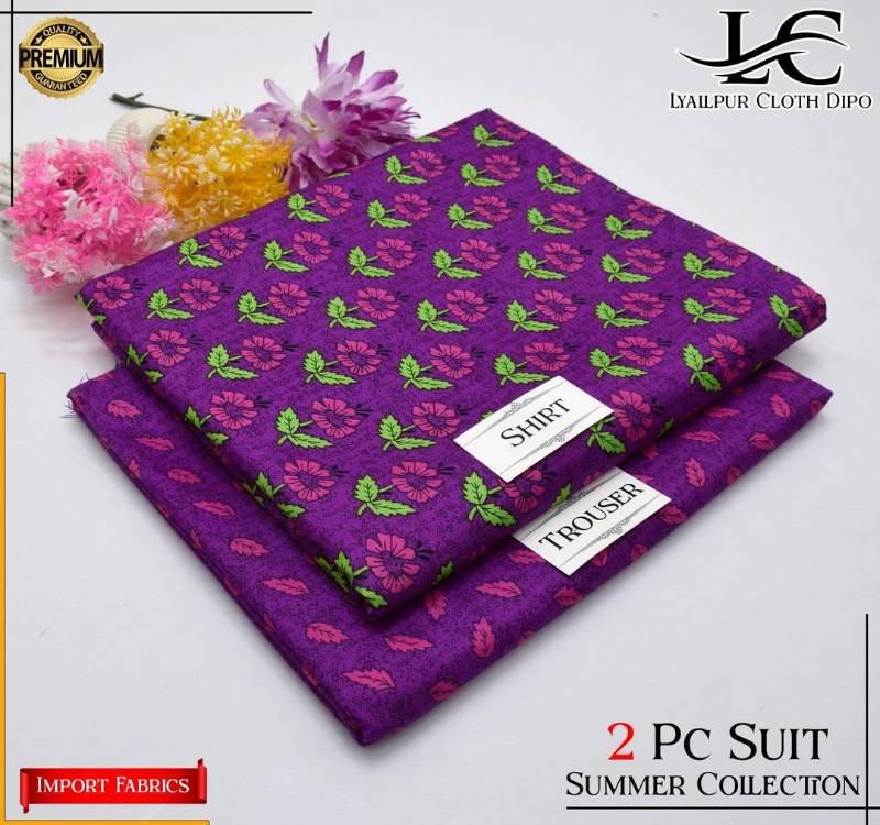 2pcs women unstitched suit    code20