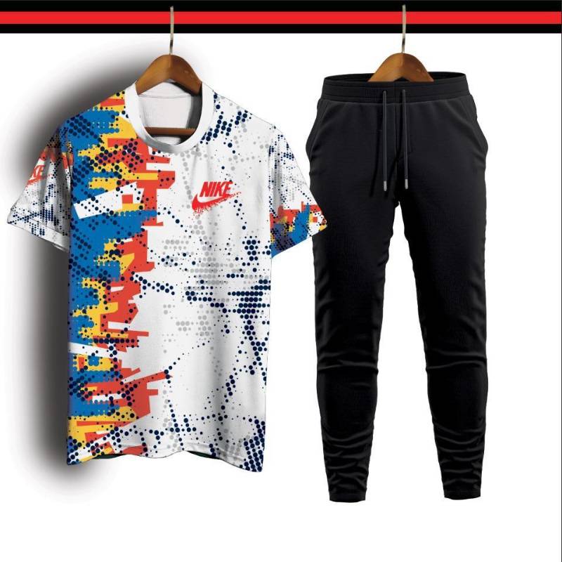 Man interlock printed track tsuit for man