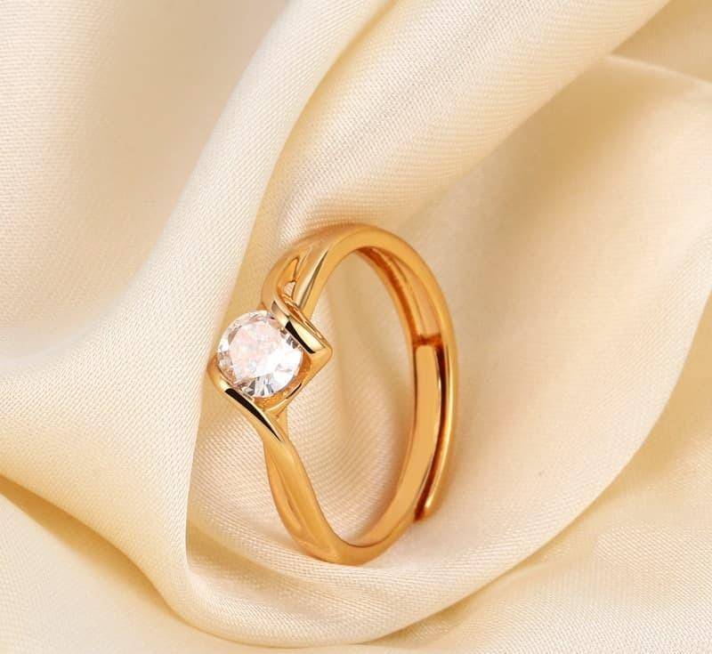 cubic stylish Zirconia Ring adjustable