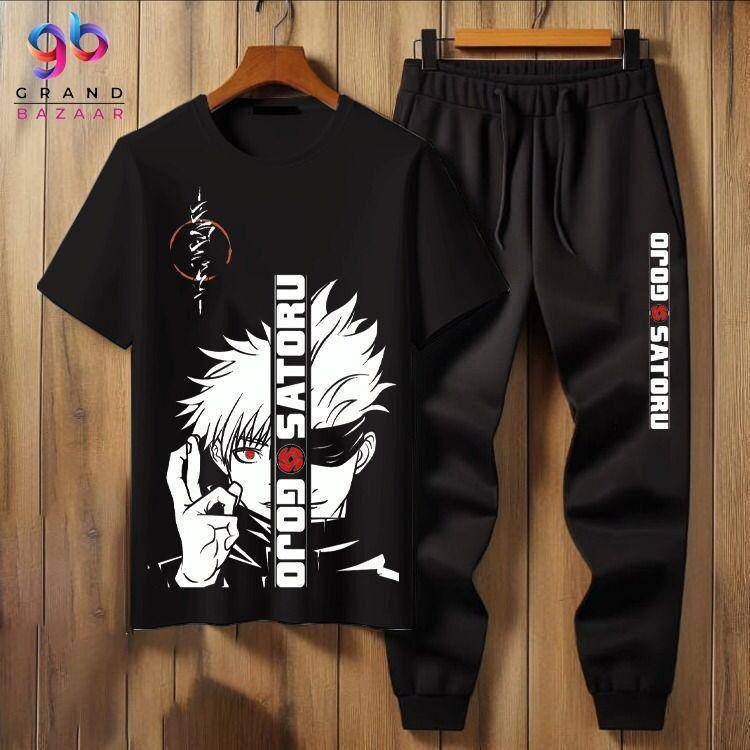 2pcs Man jersey printed track suit