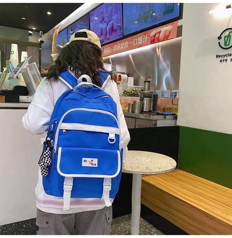 girl nylon casual backpack π