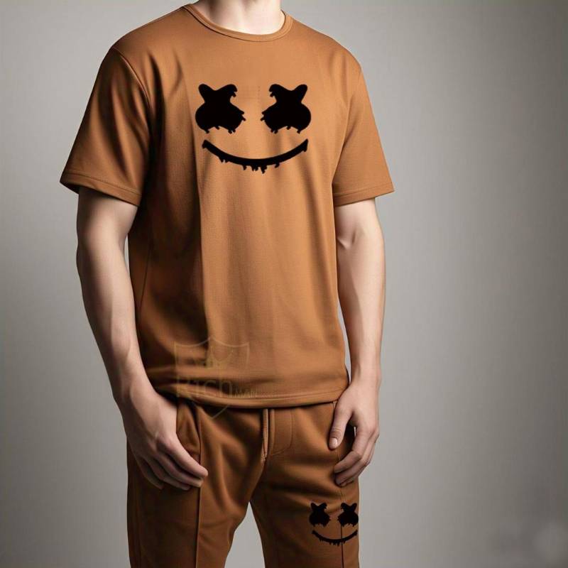 men's printed polyester track suit 2pec set for ultimate comfort 13