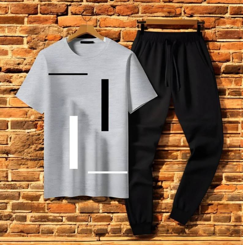 2pcs Man cotton printed Track suit code4