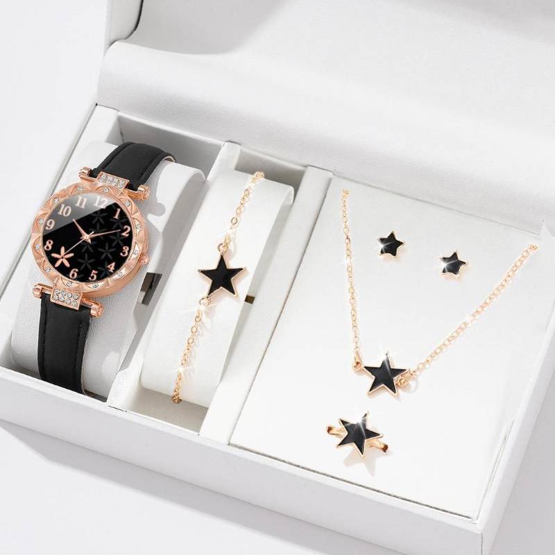 New TikTok Popular Women's Watch Fashion Personality Simple Watch Butterfly Digital Belt Watch suit
 code 3