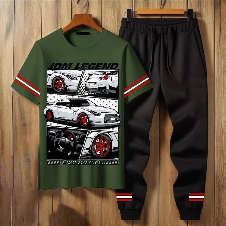 2pcs man jersey 5 printed track suit