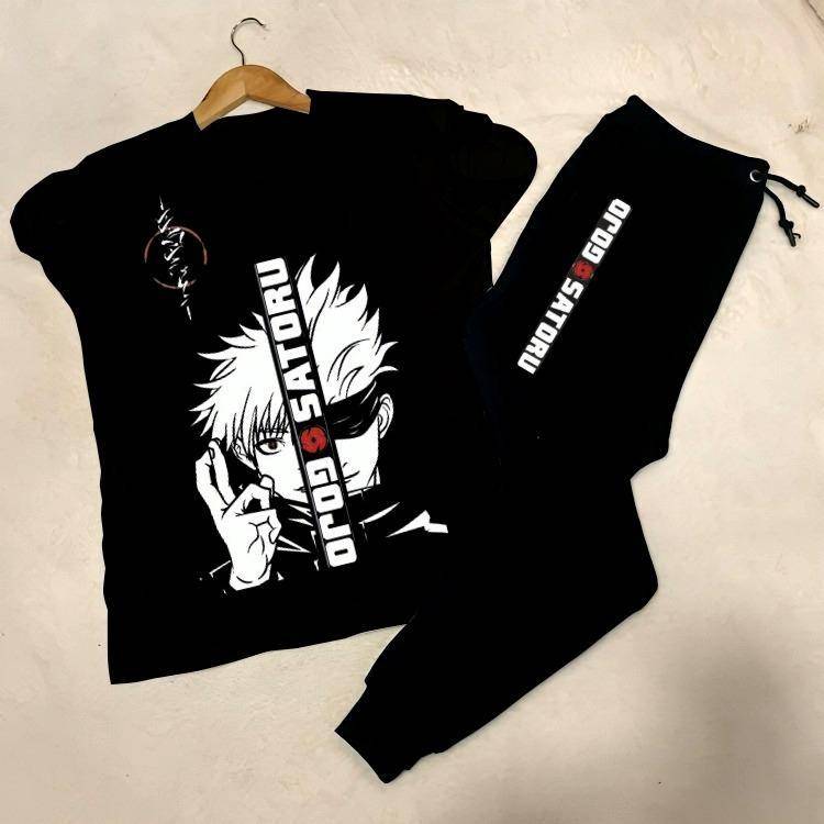 2pcs Man jersey printed track suit