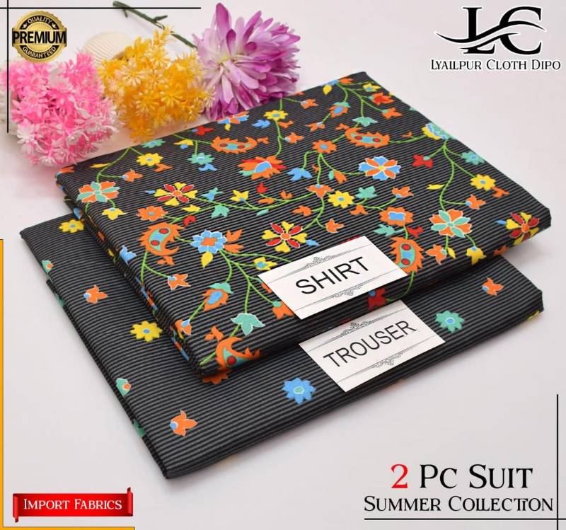 2pcs women unstitched suit code8